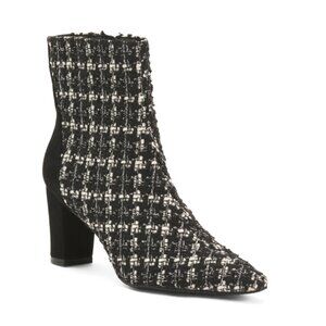 KOKO + PALENKI Tweed Tweed Heeled Booties